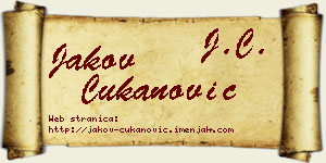 Jakov Čukanović vizit kartica
